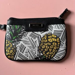 Nine West Black and Yellow Pineapple Clutch